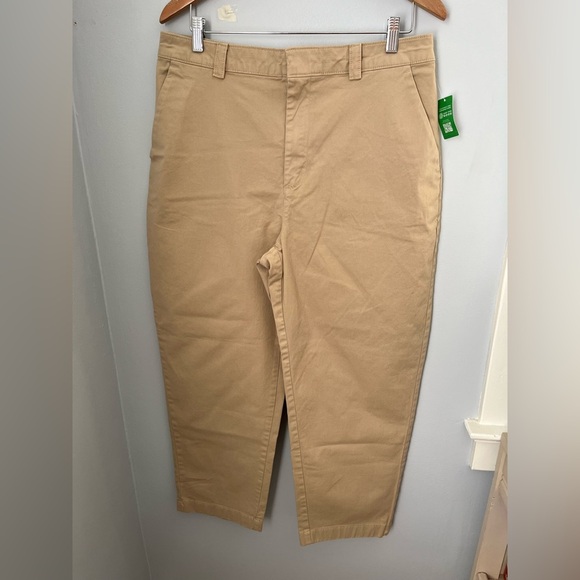GAP Tan Straight Leg Pants Versatile Everyday Wear - Picture 1 of 14